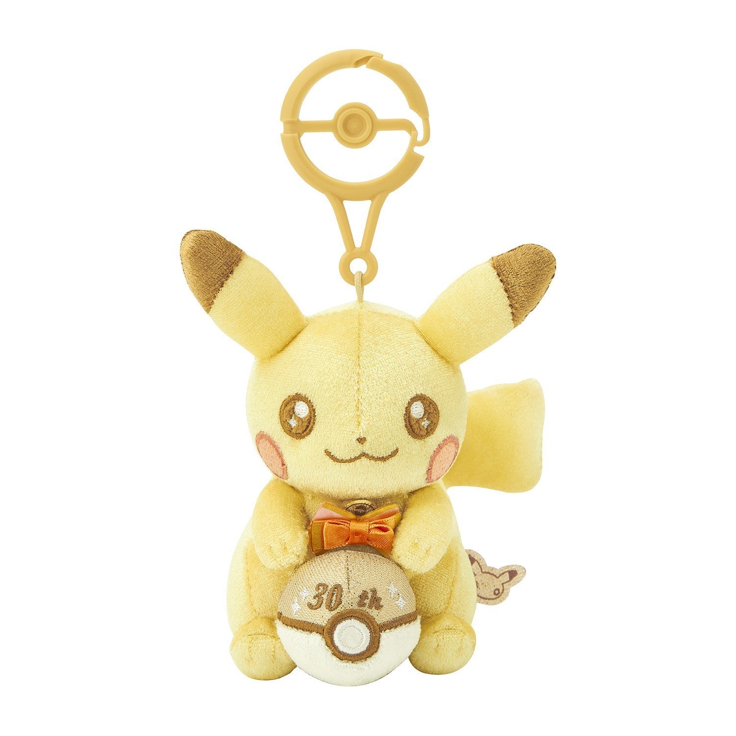 Portachiavi Peluche pupazzo Pokémon 30° anniversario Pikachu Nuovo con Etichetta